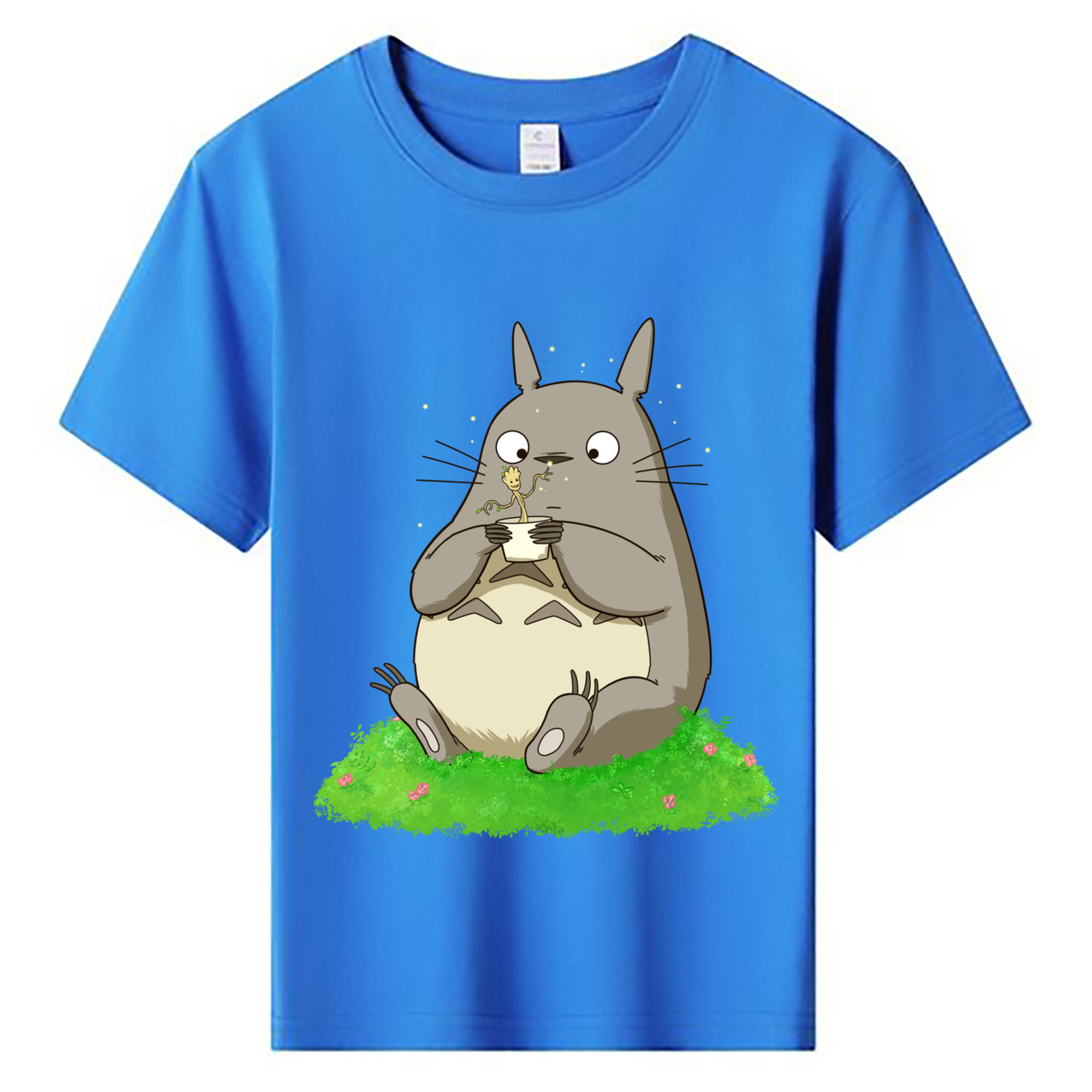 （画像用） となりのトトロ 草壁メイ 草壁サツキ My Neighbor Totoro Satsuki Kusakabe Mei Kusakabe 綿100％キッズTシャツ（フロントプリント）